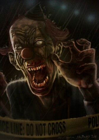 Zombie Clown Wallpaper By Jabyreart