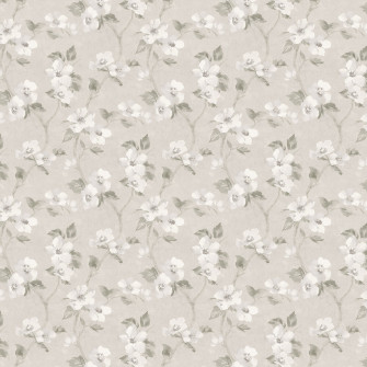Helen S Flower By Bor Stapeter Grey Beige Wallpaper
