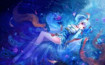 Water In Laying Anime Girl Wallpaper