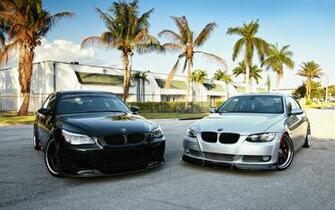 Black And Silver Wallpaper Tyuninogovannye Bmw Cars On The Background