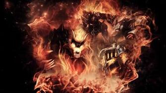 Of Legends Warwick Alistar Wukong Xerath Infernal Wallpaper Background