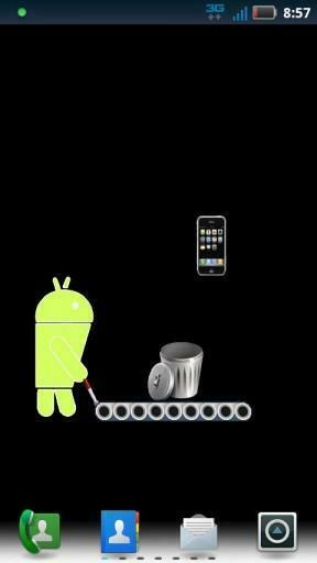 Bigger iPhone Rubbish Live Wallpaper For Android Screenshot