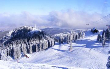 Ski Slope Wallpaper Top Background
