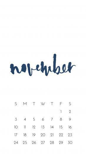 November Wallpaper And Habit Tracker By Paper Sushi Papersushi
