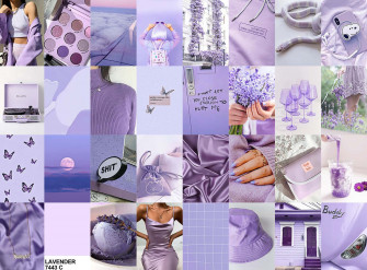 Purple Aesthetic Collage Wallpaper