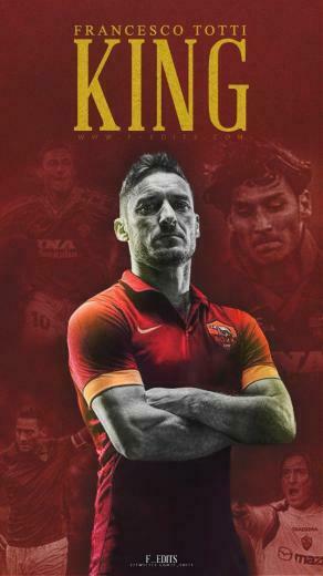 Francesco Totti Happy BirtHDay King Mobile Wallpaper