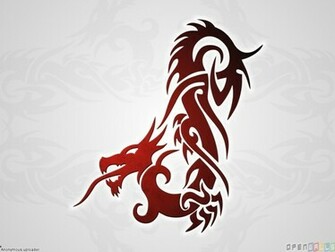 Dragon Tribal Desig Wallpaper Open Walls