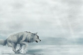 Wolves Painting Art Anime Wolf Original Wallpaper