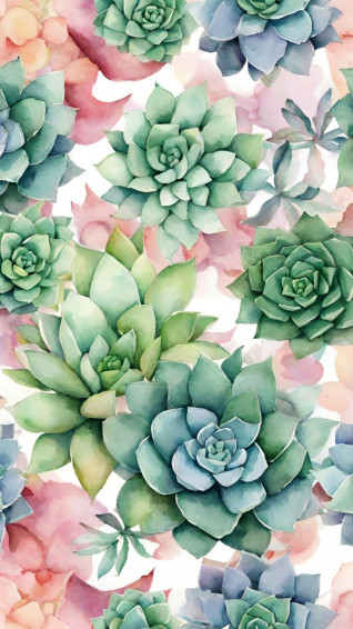 Succulent Phone Wallpaper