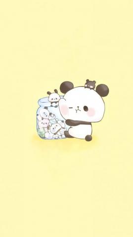 Aekkalisa On Kawa Panda Cute Wallpaper