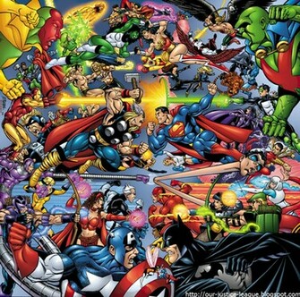 The Jla Vs Avengers Justice League Fan Art