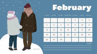 February Calendar Wallpaper HD Net