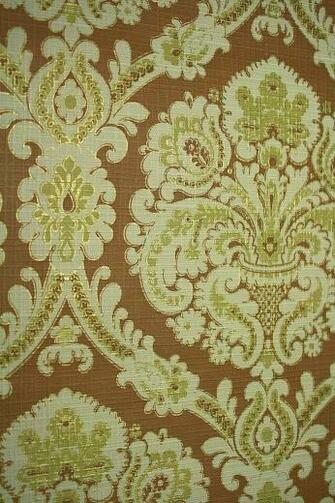 Damask Wallpaper Brown