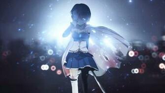 Female Anime Character Wallpaper Miki Sayaka Sword Tears Mahou