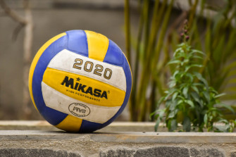 A Volleyball Ball Ready For Play Wallpaper