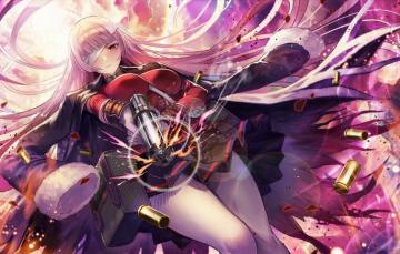 Wallpaper Look Girl Gun Weapons The Barrel Fate Grand Order