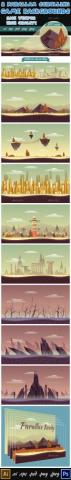 Game Background Parallex Side Scrolling By Globeweb