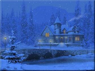 Wallpaper By Art Tlc 3d Snowy Cottage Ze