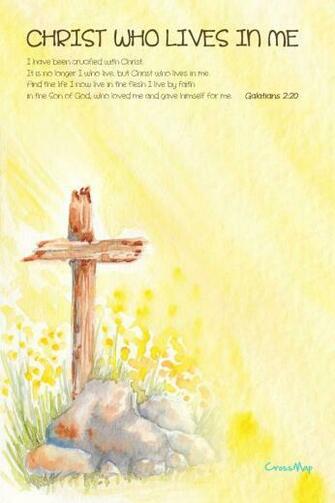 Christ Who Lives In Me Christian Painting Crossmap