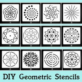 Diy Plastic Stencil Sheet For Painting Artistic Templates Stencils