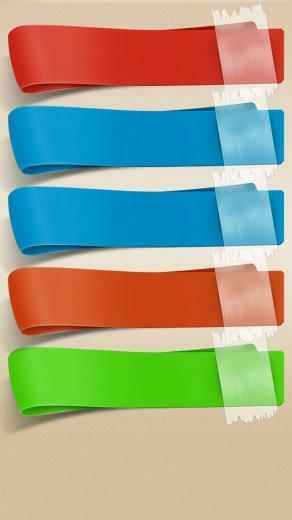 iPhone Ribbon Shelves Colors Homescreen Wallpaper M9 My Go