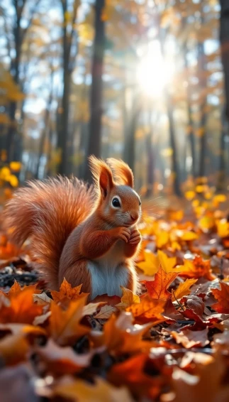 Red Squirrel Wallpaper