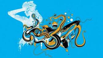Sea Creature Wallpaper Light Blue Myspace Background