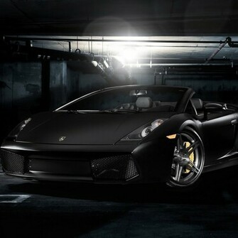 Luxury Lamborghini Cars Black Murcielago Wallpaper