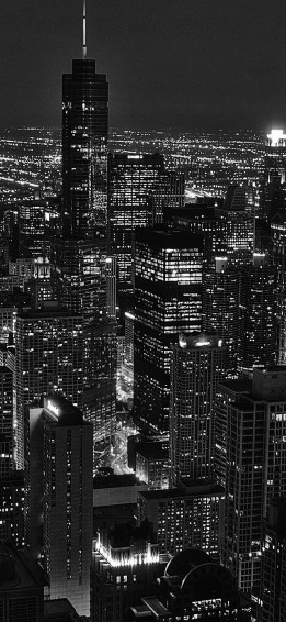 City Night Dark iPhone X Wallpaper
