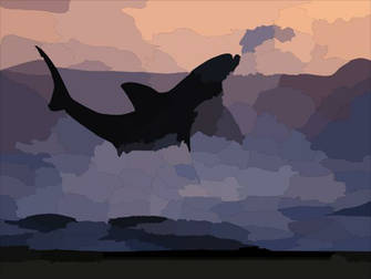 Great White Jumping Wallpaper Clip Art At Clker Vector