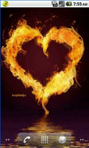 Heart Of Fire Live Wallpaper Android