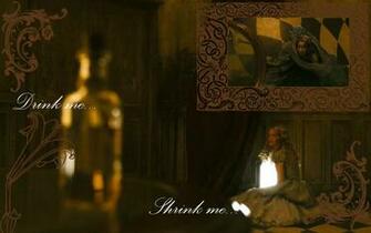 Wallpaper Drink Me Shrink Alice In Wonderland