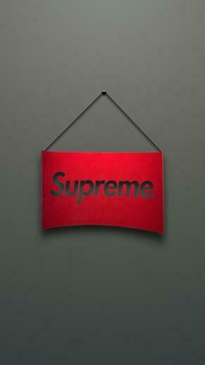 Supreme Logo Red Minimalism