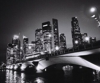 New York Skyline Black And White Wallpaper