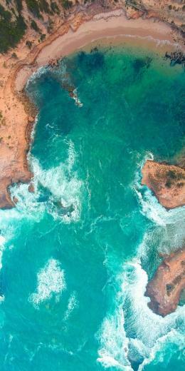 Sea Aerial Coast Surf Wallpaper Beaches In