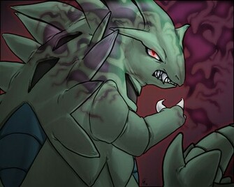 Tyranitar Wallpaper Used Scary Face By