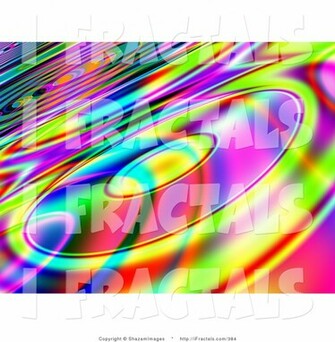 Illustration Of A Funky Retro Colorful Background With Cd Light