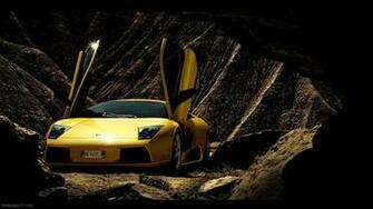Lamborghini Murcielago Cave Car Wallpaper