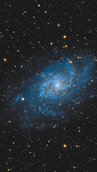 Blue Galaxy iPhone Wallpaper