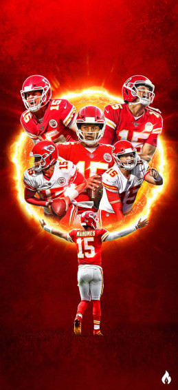 Patrick Mahomes Circle Phone Wallpaper