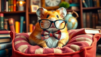 Preppy Hamster Wallpaper