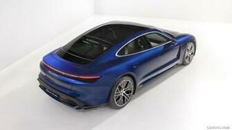 Porsche Taycan Turbo Rear Three Quarter HD Wallpaper