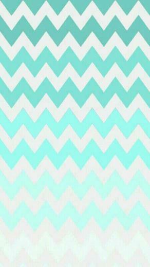 Zigzag More iPhone Wallpaper Turquoise