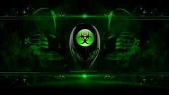 High Resolution Alienware Bio Green Desktop Laptop Ed