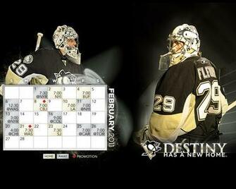 February Calendar Schedule Marc Andre Fleury Wallpaper