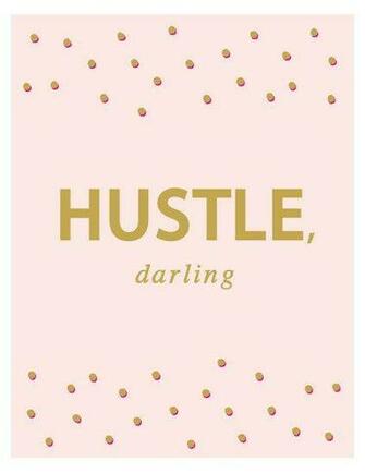 Hustle Darling Blush Print Gold Hot Pink Polka Dots