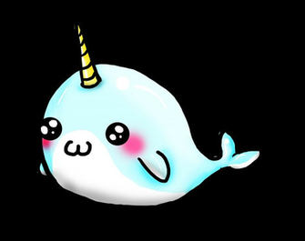 Cute Little Narwhal By Xxtheshatteredxx Digital Art Drawings Paintings