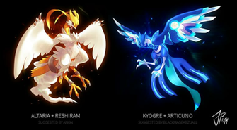 Akiwa Art Kickass Pokemon Fusion Fan By Josephine