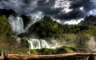 Forest Waterfall Wallpaper
