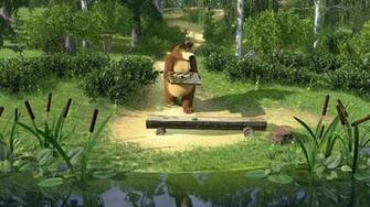 Masha And The Bear Background For Ipod Cartoons Wallpaper